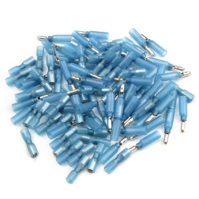 100pcs Heat Shrink Butt Connectors Electrical Wire Connectors Terminals Insulated Copper Crimp Terminal