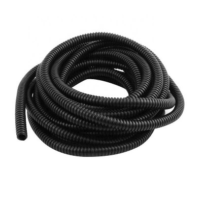 Tube Color Flame Retardant Plastic Corrugated Pp Black Flexible Protect Wire -30℃~+110℃ Wavy Shape 100m/roll 1.25mm~7.5mm Cn;gua